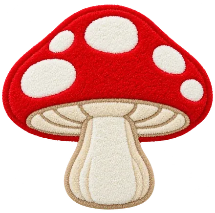 Lucky Toadstool: A red cap with white spots. Very fairy-tale.